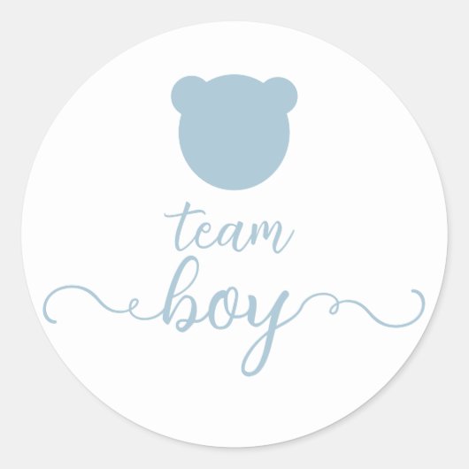 Bearly Wait Gender Reveal Beer Raad het geslacht Ronde Sticker (Voorkant)