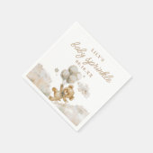 Bearly Wait Geslachtsneutrale Baby shower Sprinkle Servet (Hoek)