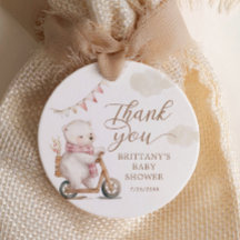 Bearly Wait Girl Baby shower Bedankt