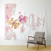 Bearly Wait Girl Baby shower Sprinkle Foto Prop Wandkleed (In Situ (horizontaal))