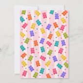 Bearly Wait Gummy Bear Baby Shower Invitation Kaart (Achterkant)