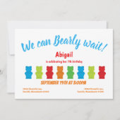 Bearly Wait Gummy Beer Kind's verjaardagsuitnodigi Kaart (Voorkant)
