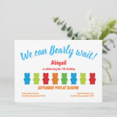 Bearly Wait Gummy Beer Kind's verjaardagsuitnodigi Kaart (Staand voorkant)