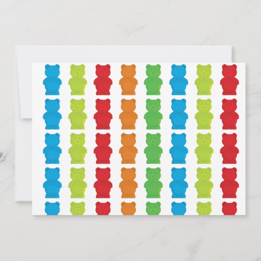 Bearly Wait Gummy Beer Kind's verjaardagsuitnodigi Kaart (Achterkant)