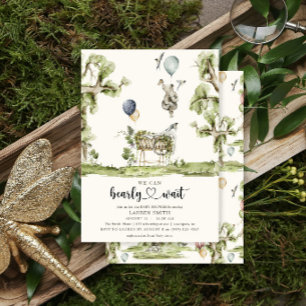 Bearly Wait Hart Watercolor Baby Borrel Kaart