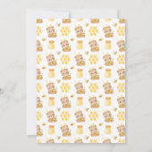 Bearly Wait Honey Beer Baby shower Kaart (Achterkant)