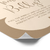 Bearly Wait  How Big Mommys Belly Sign Poster (Hoek)