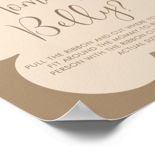 Bearly Wait  How Big Mommys Belly Sign Poster (Hoek)