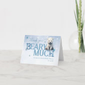 Bearly Wait IJsbeer Winter Modern Bedankkaart (Voorkant)