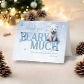 Bearly Wait IJsbeer Winter Modern Bedankkaart