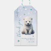 Bearly Wait IJsbeer Winter Modern Cadeaulabel (Voorkant)