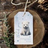 Bearly Wait IJsbeer Winter Modern Cadeaulabel