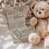 Bearly Wait  Library Kaart Books Baby shower