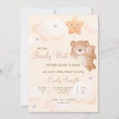 Bearly Wait Mama Beer Animal Cub Baby shower Kaart (Voorkant)