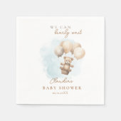 Bearly Wait Neutral Baby Shower Servet (Voorkant)