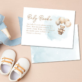 Bearly Wait Neutrale Baby Shower Boeken voor Baby Informatiekaartje