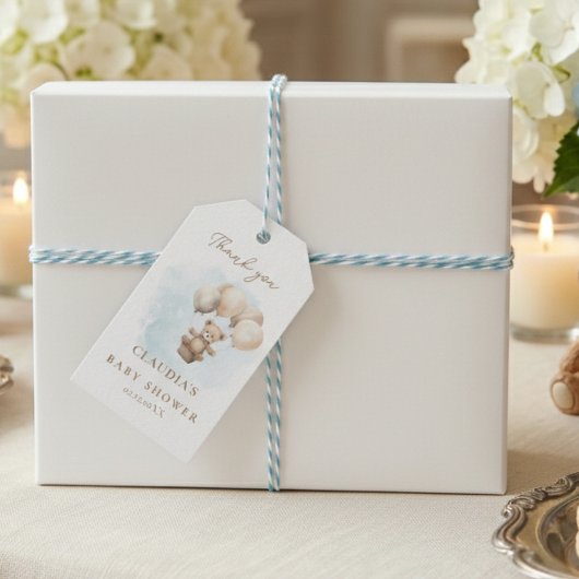 Bearly Wait Neutrale Baby Shower Cadeaulabel