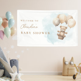 Bearly Wait Neutrale Baby Shower Spandoek