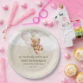 Bearly Wait Neutrale Teddibeer Papieren Bordje (Feest)