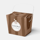 Bearly Wait Neutrale Teddy Babyshower Bedankdoosjes (Voorkant Zijde)