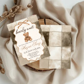 Bearly Wait Neutrale Teddybeer Babyborrel Kaart