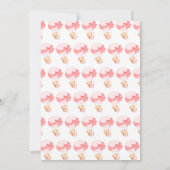 Bearly Wait Pink Balloon Girl Baby shower Kaart (Achterkant)