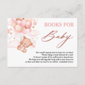 Bearly Wait Pink Teddy Bear Boeken voor Baby Informatiekaartje (Voorkant)