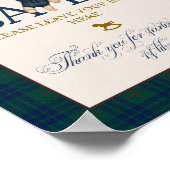 Bearly Wait Preppy Teddy Balloon Baby Shower Poster (Hoek)