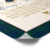 Bearly Wait Preppy Teddy Balloon Baby Shower Poster (Hoek)