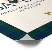 Bearly Wait Preppy Teddy Balloon Baby Shower Poster (Hoek)