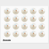 Bearly Wait Stofblauwe Teddydbeer Ronde Sticker (Vel)