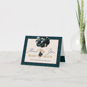 Bearly Wait Teddy Ballon Baby Shower boeken Bedankkaart