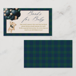 Bearly Wait Teddy Balloon Baby Shower books Informatiekaartje