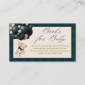 Bearly Wait Teddy Balloon Baby Shower books Informatiekaartje (Voorkant)