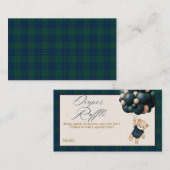 Bearly Wait Teddy Balloon Baby Shower diaper Informatiekaartje (Voorkant / Achterkant)