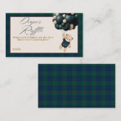 Bearly Wait Teddy Balloon Baby Shower diaper Informatiekaartje (Voorkant / Achterkant)