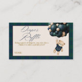 Bearly Wait Teddy Balloon Baby Shower diaper Informatiekaartje (Voorkant)