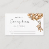 Bearly Wait Teddy Balloon Guess spel Informatiekaartje (Voorkant)