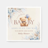 Bearly Wait Teddy Bear Baby Shower Table Design Servet (Voorkant)