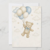 Bearly Wait Teddy Bear Baby shower Uitnodiging (Achterkant)