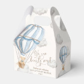 Bearly Wait Teddy Bear Hete Luchtballon Baby showe Bedankdoosjes (Achterkant)