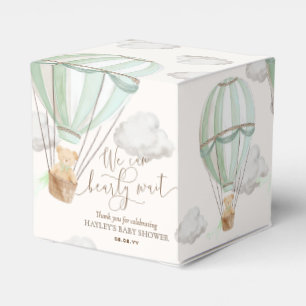 Bearly Wait Teddy Bear Hete Luchtballon Baby showe Bedankdoosjes