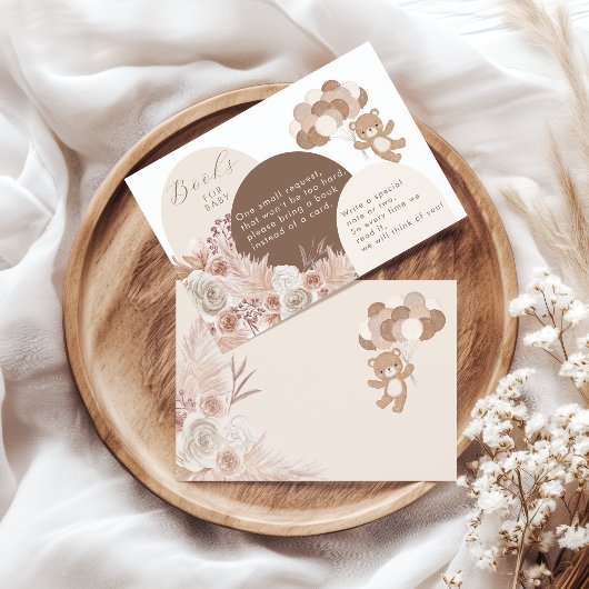 Bearly Wait Teddy Bear Neutral Books for Baby Informatiekaartje