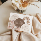 Bearly Wait Teddy Bear Neutral Books for Baby Informatiekaartje