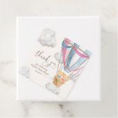 Bearly Wait Teddybeer Bedankt Tweeling Baby Shower Bedankjes Labels (In situ)