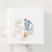 Bearly Wait Teddybeer Bedankt Tweeling Baby Shower Bedankjes Labels (In situ)