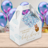 Bearly Wait Teddybeer Blauwe Ballonnen Baby Shower Bedankdoosjes