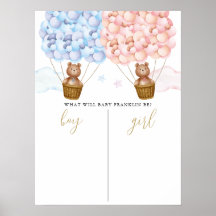 Bearly Wait Teddybeer Geslacht Reveal Stemmen Bord