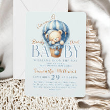 Bearly Wait Teddybeer Heet Lucht Ballon Blauw