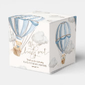 Bearly Wait Teddybeer Heet Luchtballon Baby Shower Bedankdoosjes (Achterkant)
